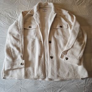 Old Navy Cream Teddy Jacket for Women